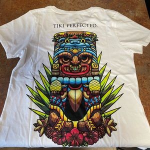 Tiki Perfected White Graphic Tee